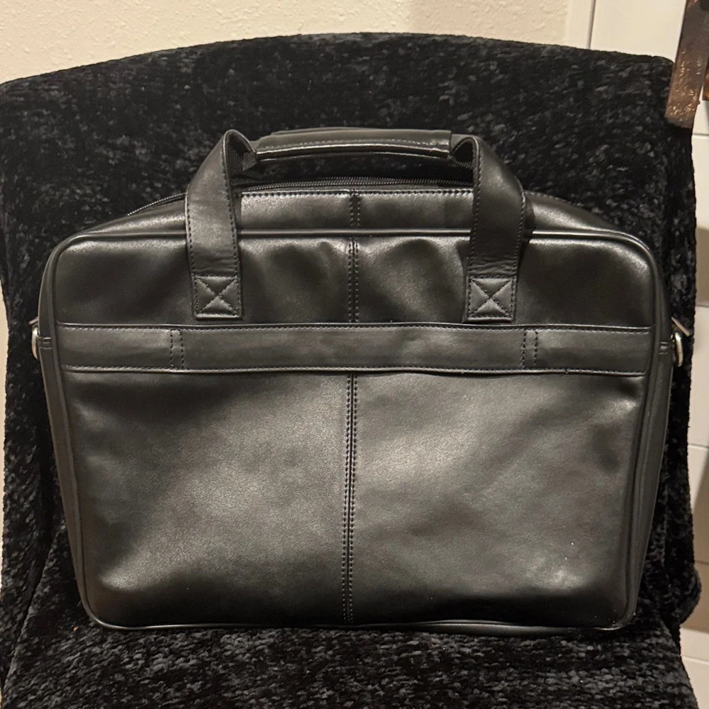 Samsonite Charcoal Leather Men's Briefcase